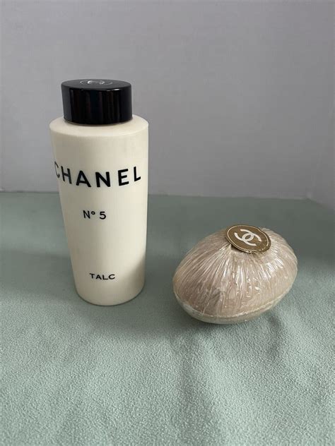 ebay chanel no 5 talc|Vintage CHANEL No 5 Talc Perfumed Bath Powder 5.0 Oz 142g.